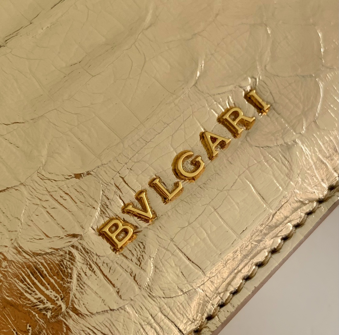 Bvlgari Serpenti Forever Small Crossbody Bag in Gold Python Skin